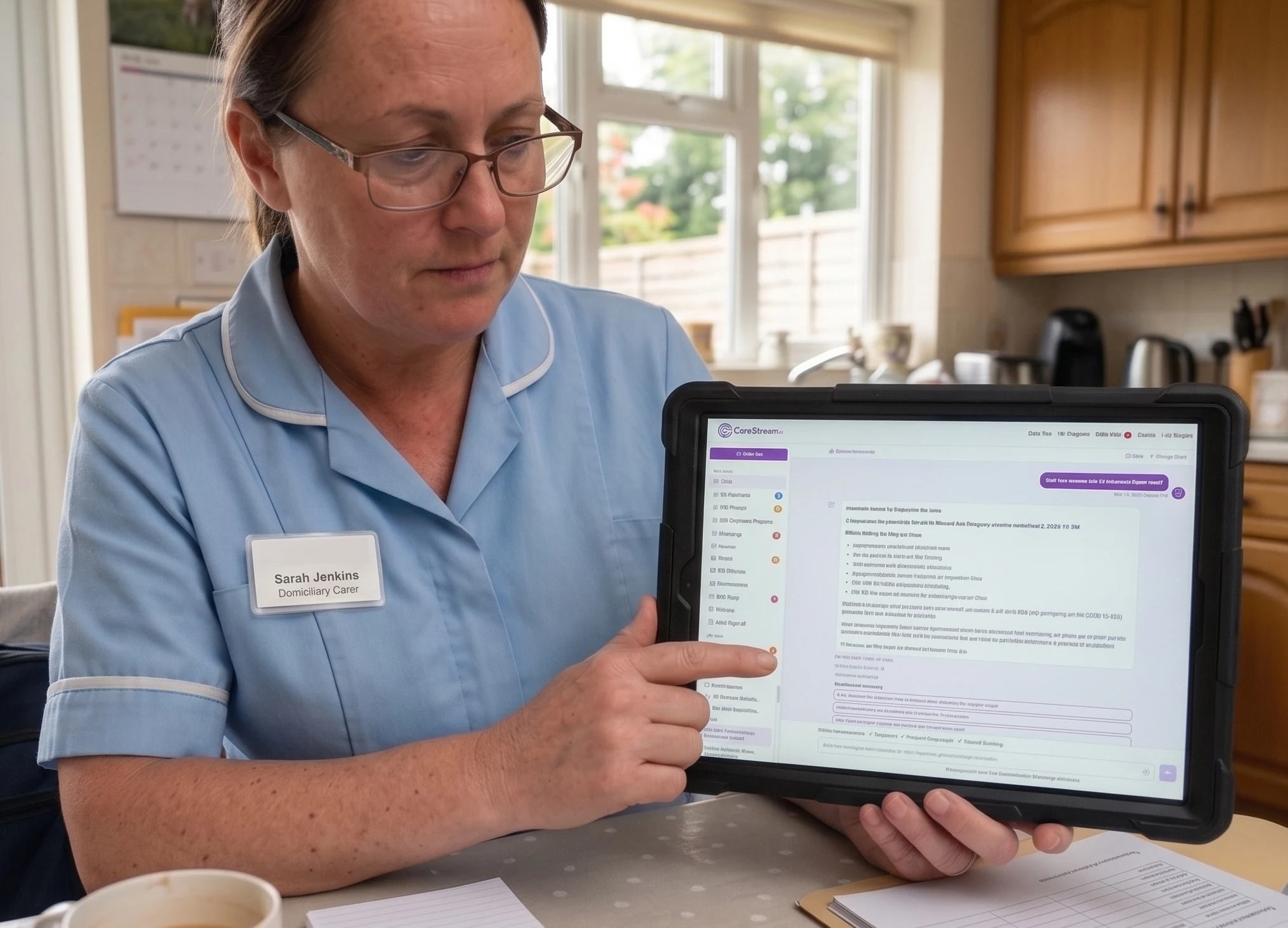 How your domiciliary care service uses CareStream, visit to visit.