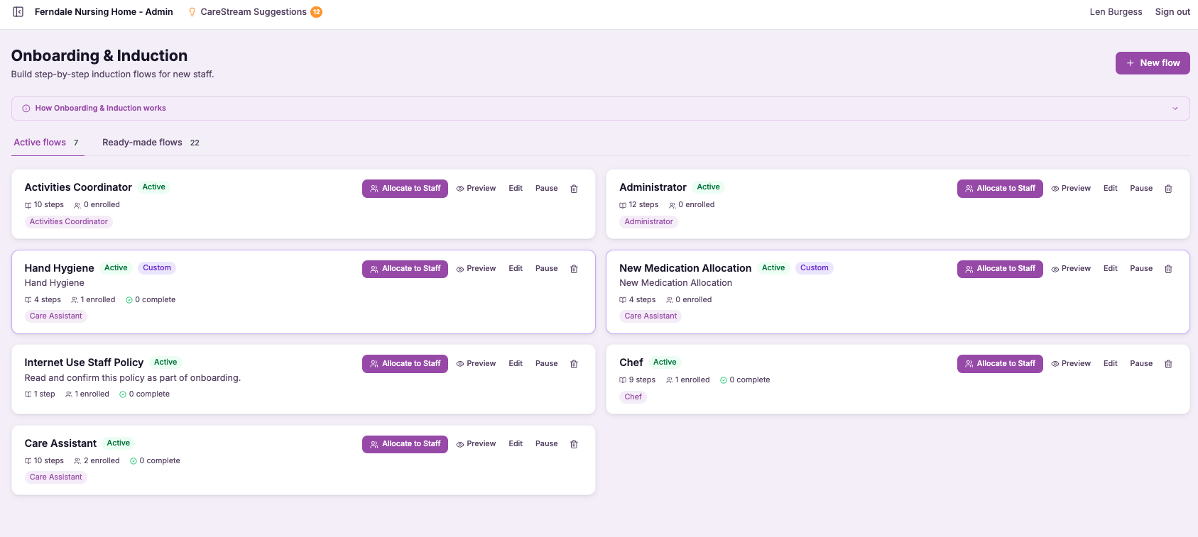 Generate onboarding from a policy update