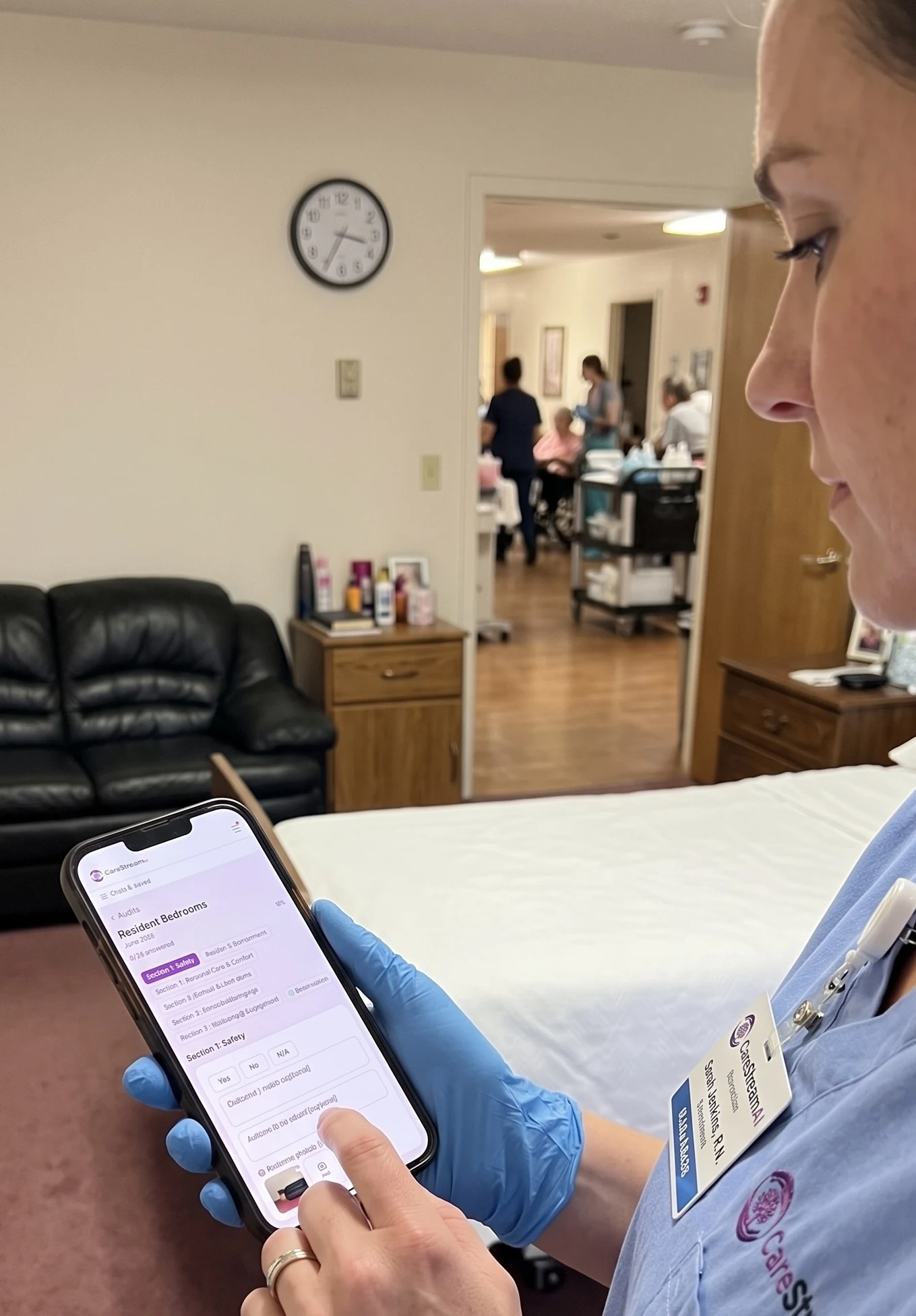 How your nursing home uses CareStream, day to day.