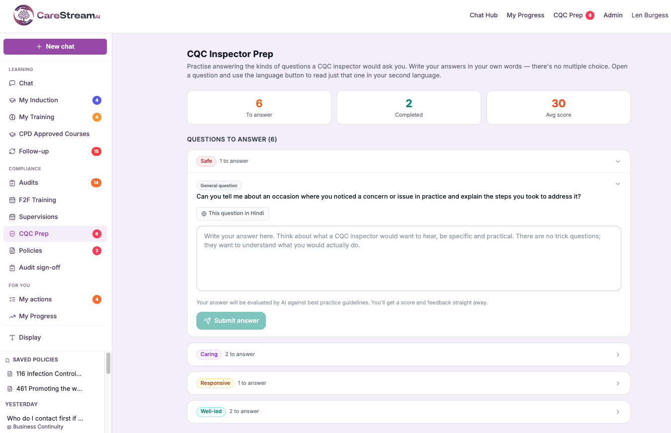 Screenshot slot Question with its source policy