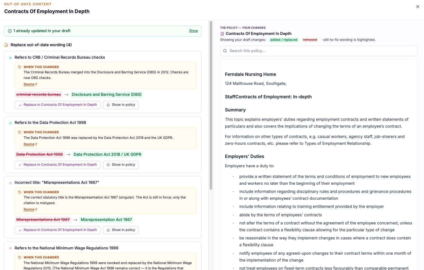 Screenshot slot Dated phrases found across the library